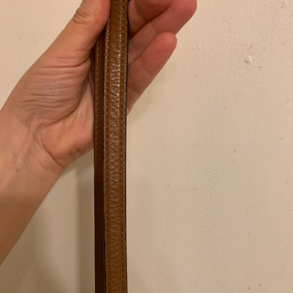 Michael Kors Brown Pheobe  Pebbled Leather Handbag Crossbody - Picture 13 of 16